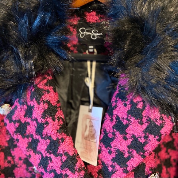 ❤️Jessica Simpson❤️Houndstooth Peacoat - Picture 10 of 15